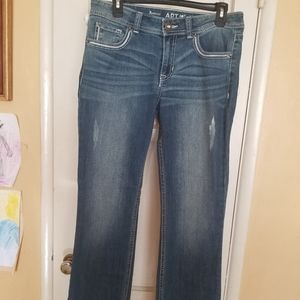 Sz 8 distressed jeans
